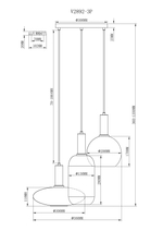 Подвесной светильник Moderli V2892-3P Martin