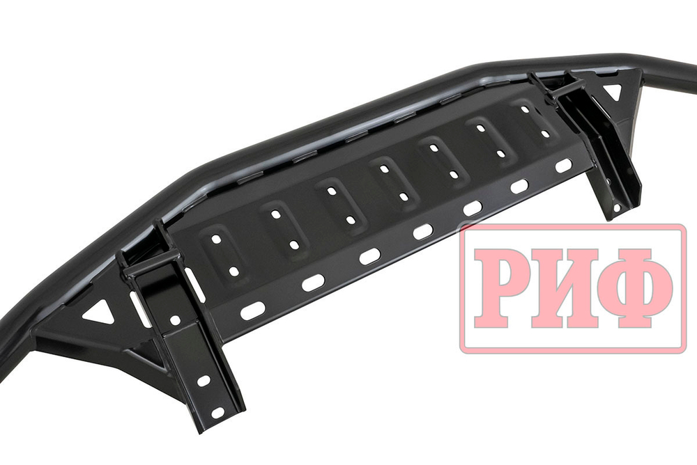 Бампер передний силовой/защита штатного бампера Toyota Land Cruiser 200 2007-2015 c защитой радиатора РИФ