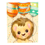 Пакет подарочный "Милые животные" 25,5*33см*10см, 4 вида микс