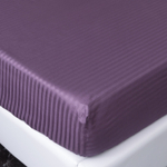 Комплект постельного белья Страйп Сатин Однотонный на резинке CTR032