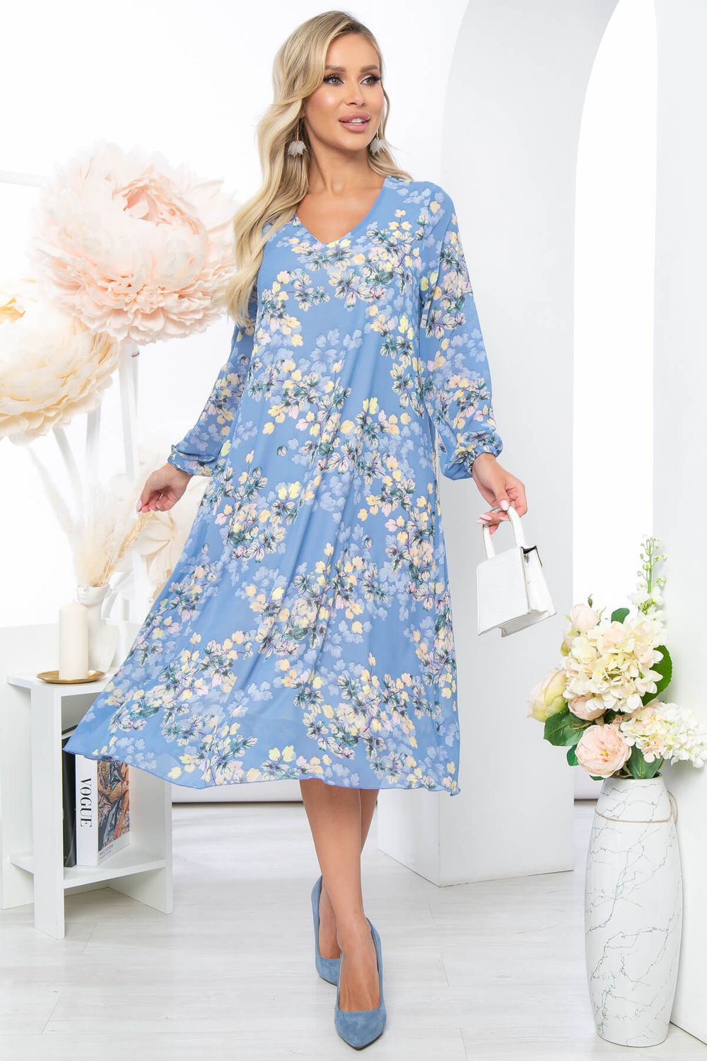 Платье "Волшебная история" (голубое) П5204 LT Collection