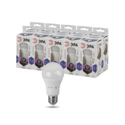 Лампа светодиодная ЭРА STD LED A60-17W-860-E27 17Вт груша холодный дневной свет Е27 | Лампы cветодиодные Груша (A)