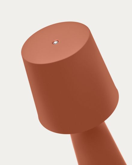 Arenys Большая переносная настольная лампа в терракотовом цвете