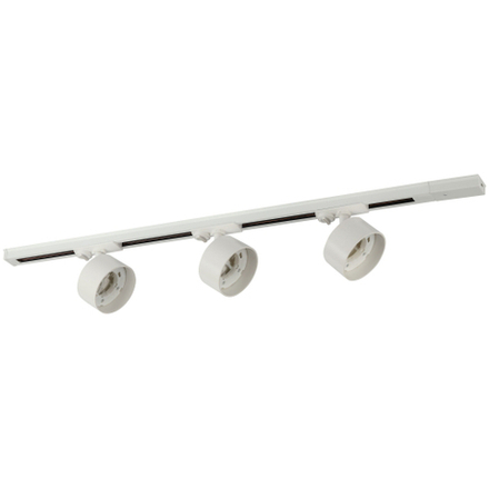 Комплект ЭРА TR71-SET3-GX53-WH трековых светильников однофазных 3 шт под лампу с шинопроводом 80 см белый