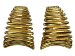 Серьги Golden Oval Lines