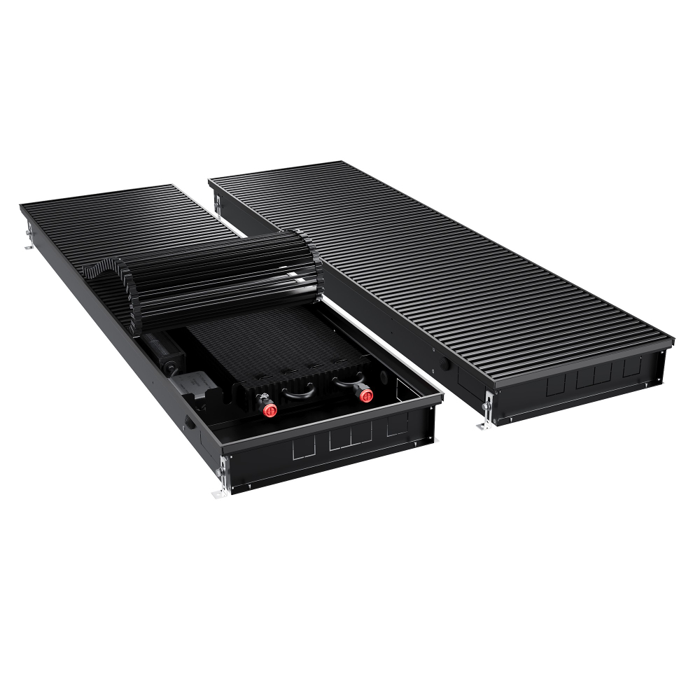 Конвектор внутрипольный Royal Thermo ATRIUM TURBO-90/400/900-DG-U-BL