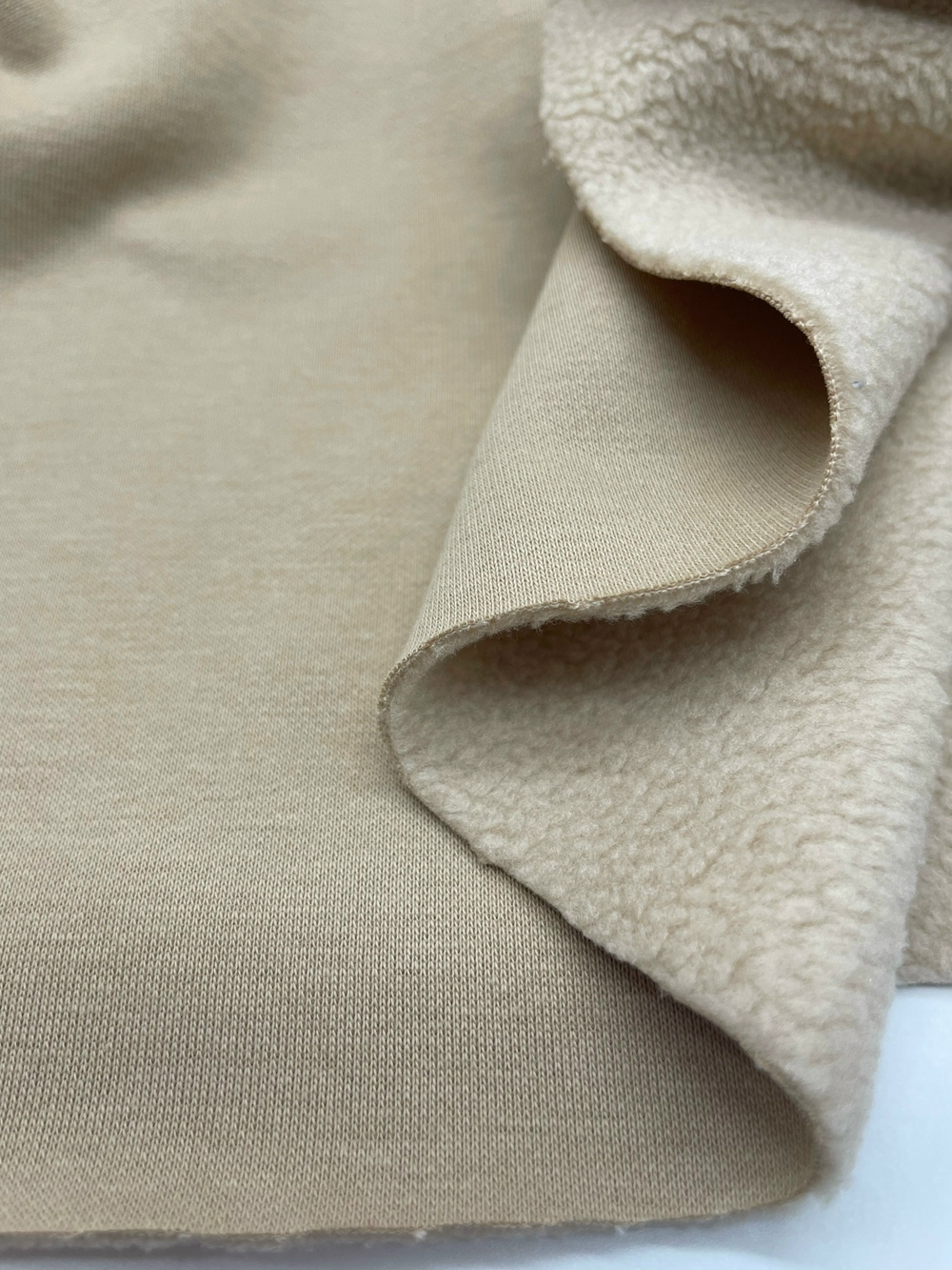 Футер 3 нитка барашек песок