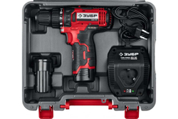 Дрель-шуруповерт ЗУБР 12В, 2 АКБ 2Ач, в кейсе ДШЛ-125-22