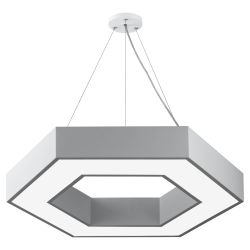 Светильник LED ЭРА Geometria SPO-124-W-40K-051 Hexagon 51Вт 4000К 4000Лм 800*800*80 белый подвесной драйвер внутри