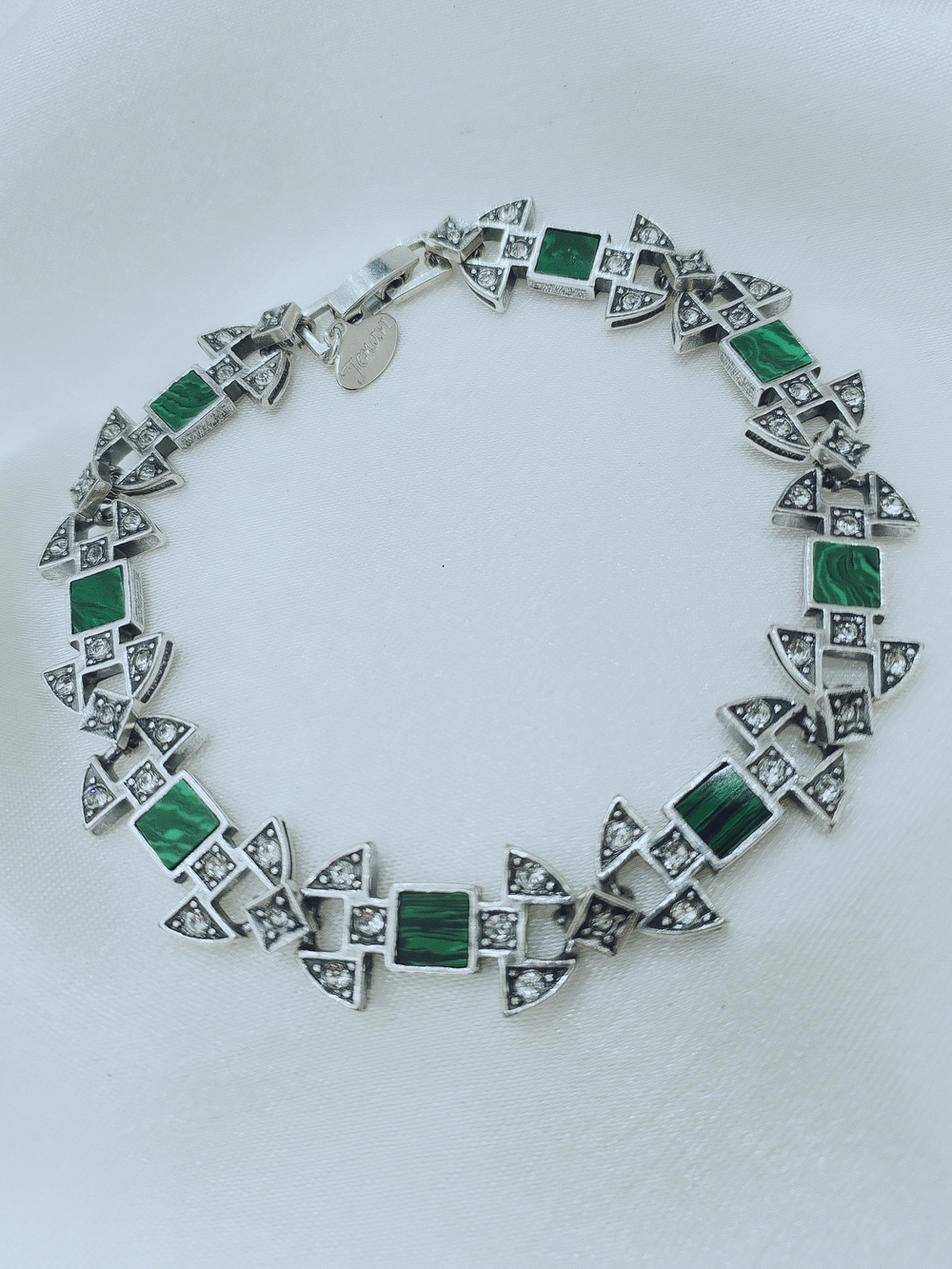 "Кэрфилл" браслет в серебряном покрытии из коллекции "Дворцы" от Jenavi с замком пряжка