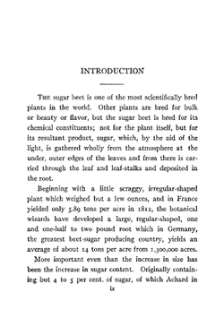 Sugar beet seed. History and development | Truman G. Palmer