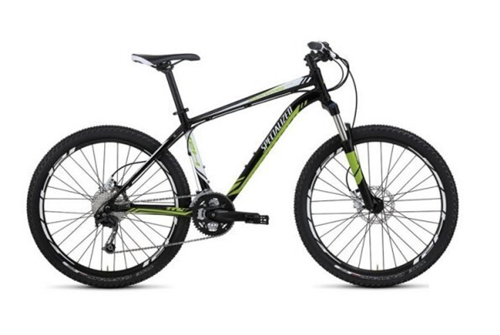 Велосипед SPECIALIZED ROCKHOPPER COMP BLK/GRN/WHT 21  '12