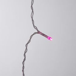 ULD-B2005-048-DTA PINK IP20 Бахрома светодиодная. 2м. 48 светодиодов. Розовый свет. Провод прозрачный. ТМ Uniel