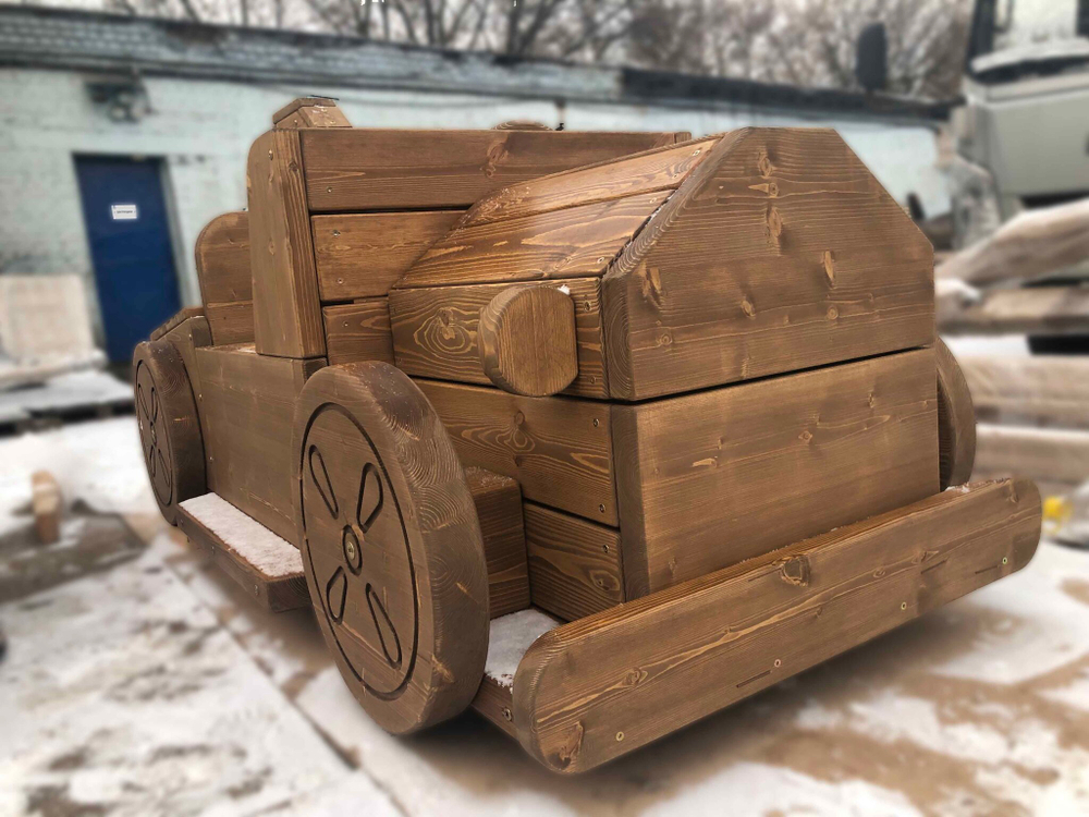 Деревянный игровой модуль Автомобиль