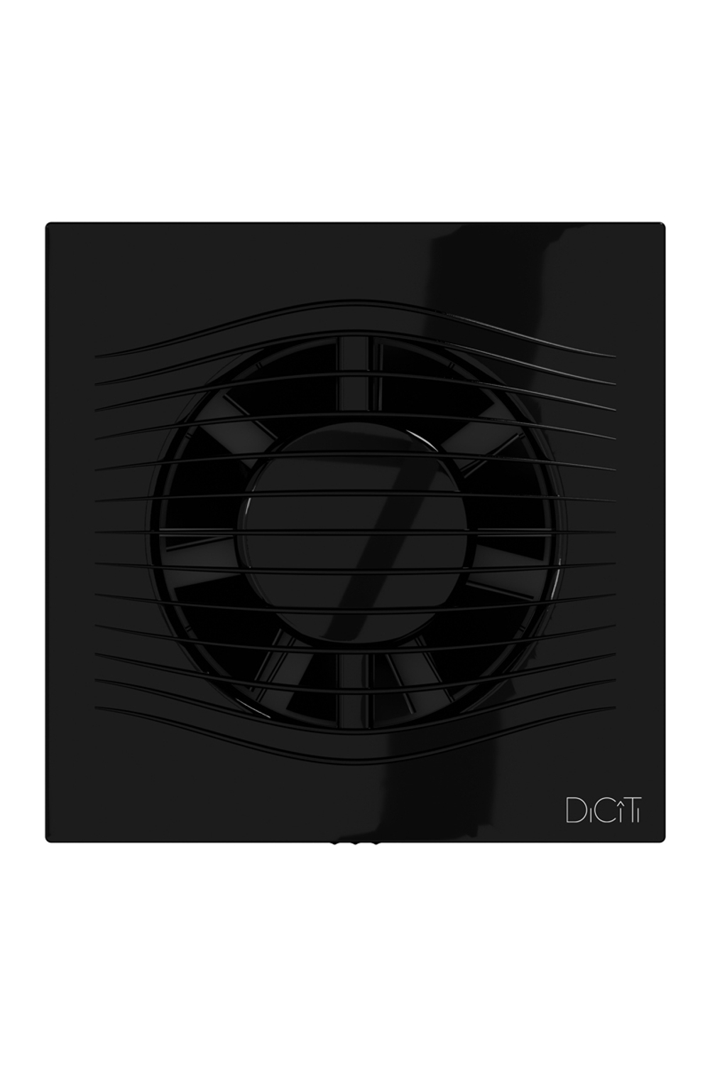 Вентилятор накладной SLIM D100 обр.клапан Obsidian DICITI