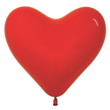 Сердца шары Sempertex, цвет 015 пастель, красный, 50 шт. размер 12"