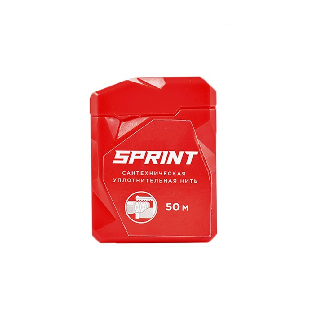 сантехническая нить для герметизации резьбы Sprint 50м в многоразовом боксе (блистер)