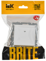 BRITE Выключатель карточный 30А ВС10-1-8-БрАБ арктический белый IEK