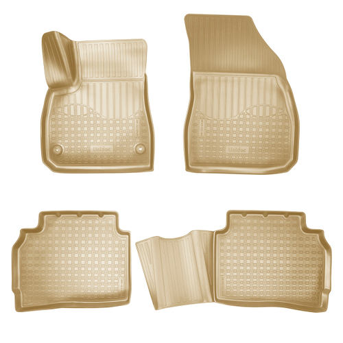 Ковры в салон Norplast/Unidec для Chevrolet Malibu IX в кузове SD (2015-)Полиуретан,Бежевый, арт.NPA11-C12-460-B