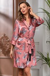 Женский халат на пуговицах  Mia-Amore САВАННА 8857