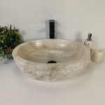Раковина из оникса Erozy White EO-64259 52*42*15 0213