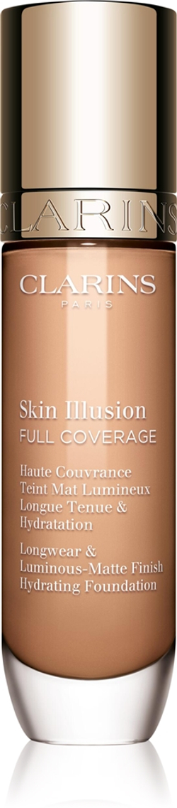 Clarins Skin Illusion Hydrating Foundation - Тональная основа с высокой степенью покрытия оттенок 106N, 30 ml