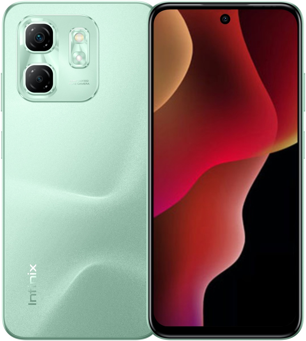 Смартфон Infinix HOT 50i 4 ГБ/128 ГБ зеленый