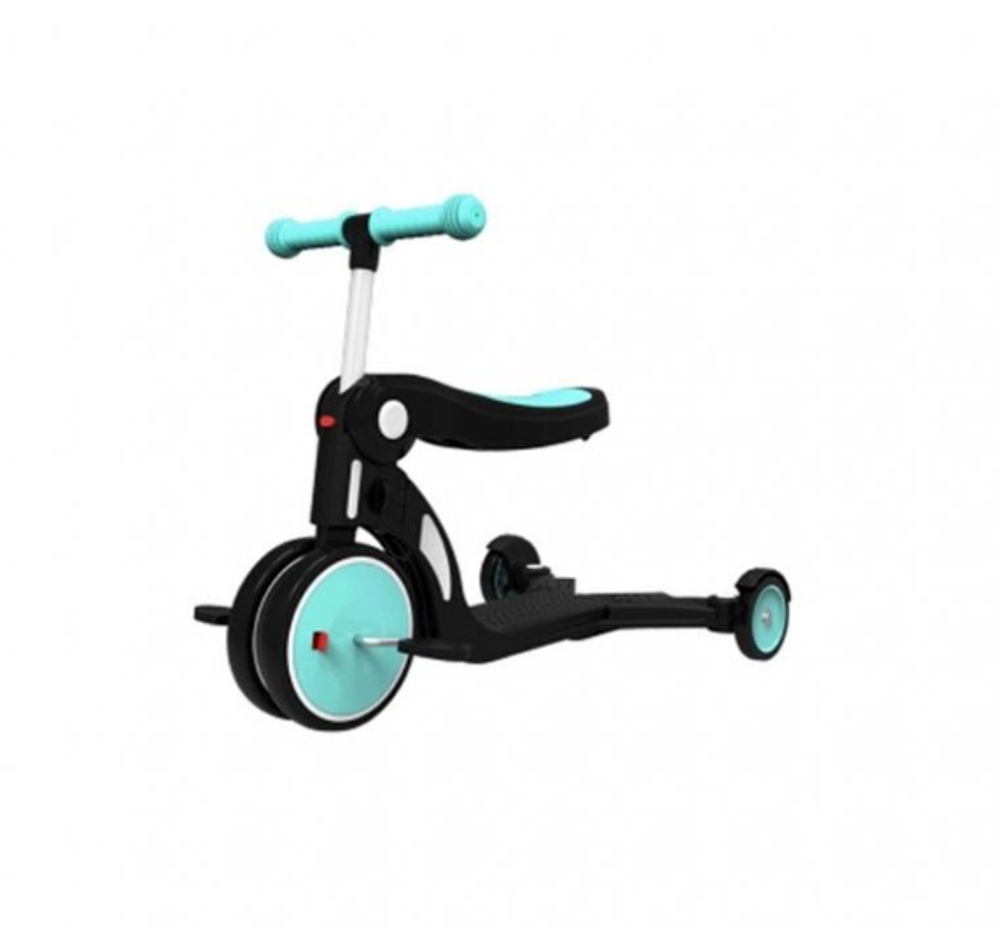 Самокат-беговел Xiaomi BeBeHoo Deformation Stroller DGN5-2 черно-голубой