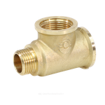 Тройник латунь переходной Ду 20х20х15 (3/4"х3/4"х1/2") ВР/ВР/НР VALFEX VF.134.L.034.034.012