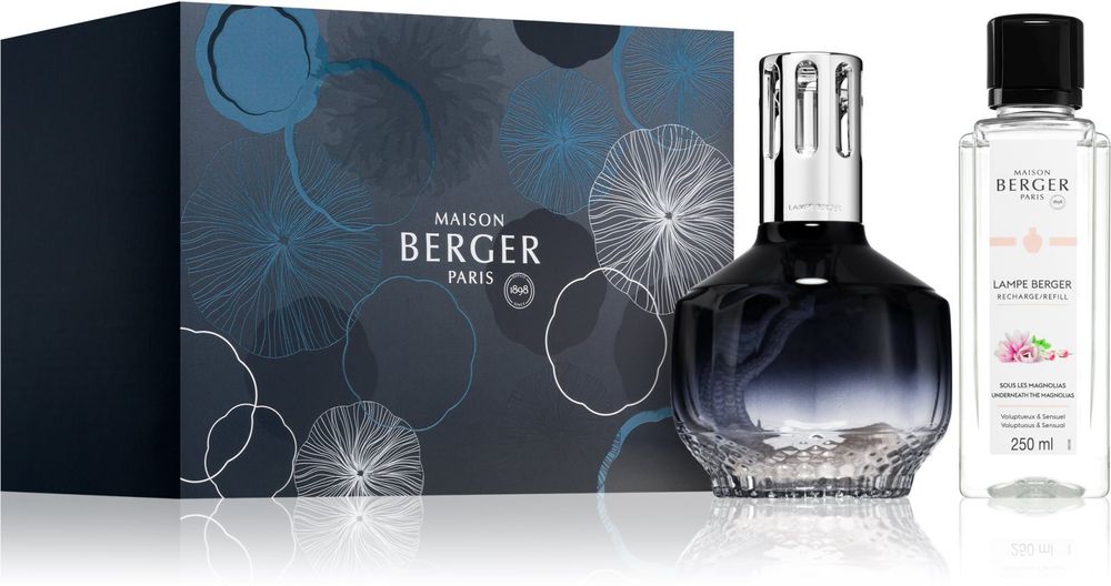 Maison Berger Paris каталитическая лампа 1 шт. + Underneath the Magnolias наполнение для каталитической лампы 250 мл Molécule Midnight Blue