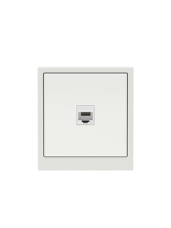 Розетка компьютерная 1-м KANT RJ45 кат.5E без шторки бел. песок DKC 7010663