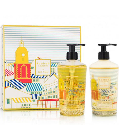 Saint-Tropez, набор лосьон для рук и для тела и моющий гель, Baobab Collection