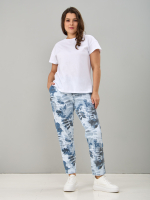 Брюки Бдж-129/морволна-джинслистья