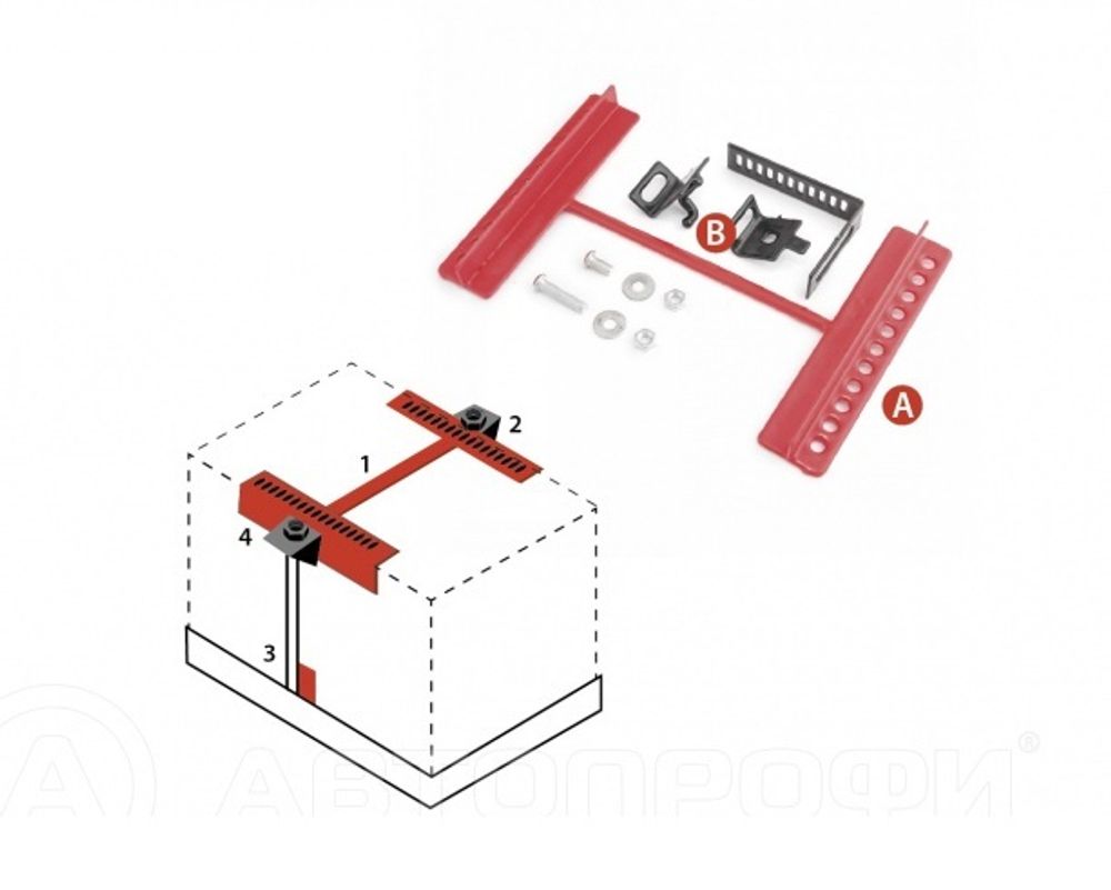 Крепление АКБ &quot;AUTOPROFI&quot; универсальное для всех типов АКБ