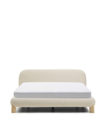 Кровать Odina из ткани букле цвета экрю 180 x 200 см