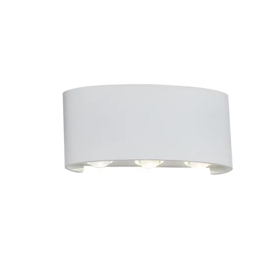 SL089.501.06 Светильник уличный настенный ST-Luce Белый кварцевый/Белый кварцевый, Прозрачный LED 6* BISELLO