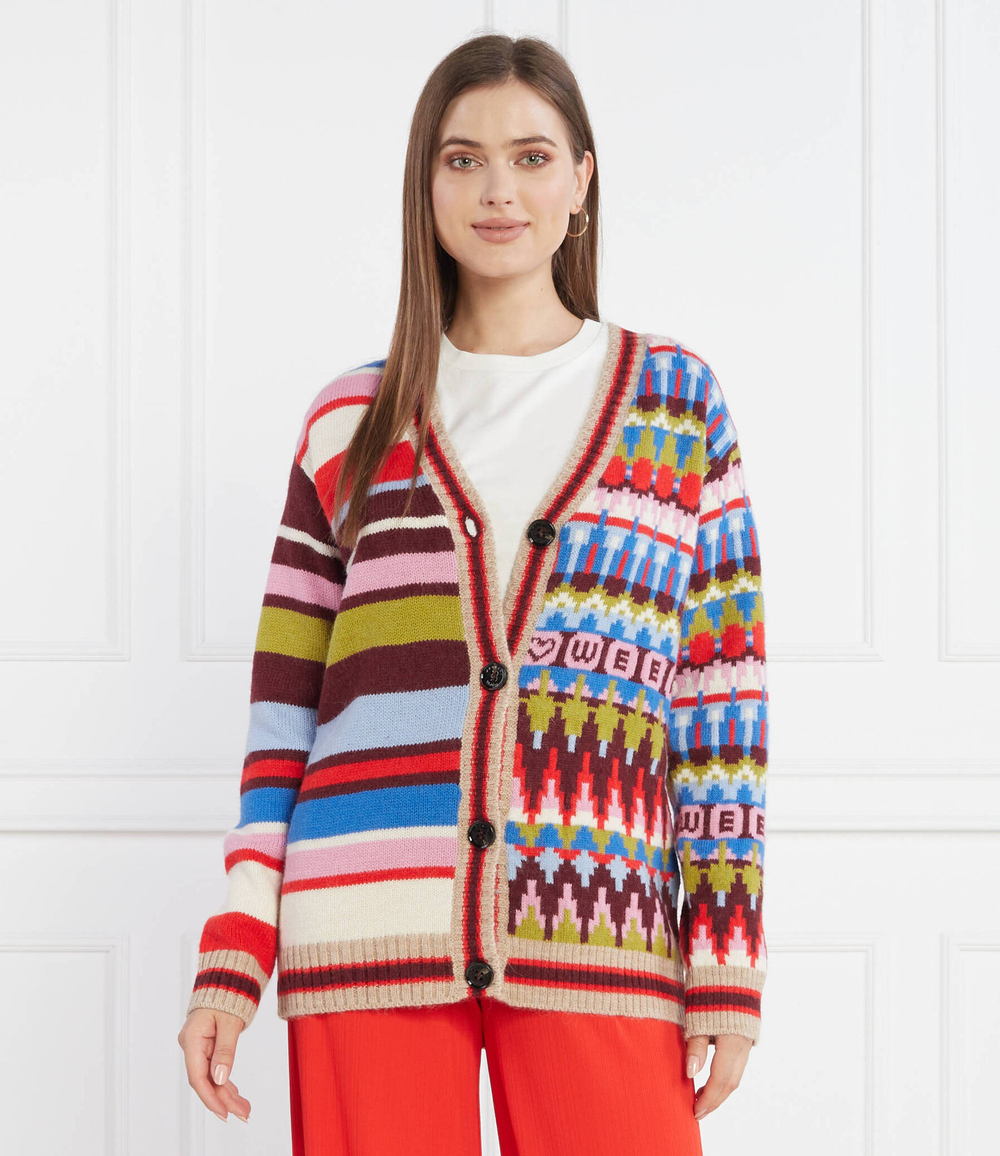 Хлопковый кардиган austero Weekend MaxMara - разноцветная(534605396)