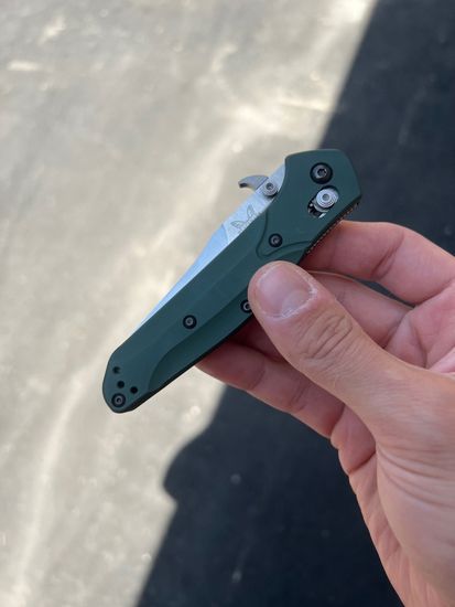 Сьемный титановый вейв для складных ножей (Сатин)