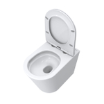 Унитаз приставной безободковый с сиденьем и смывом TORNADO BelBagno FLAY-TOR BB1003CB-TOR/SC