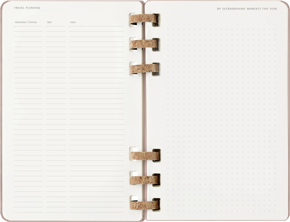 Еженедельник Moleskine SPIRAL (DHSPP2912MWH3) 130х210мм, цвет кофейный