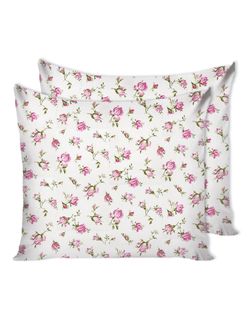 Наволочка комплект 2шт сатин Milky Garden "Розы" 70x70 см на молнии