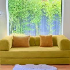 Диван Teddy, горчичный