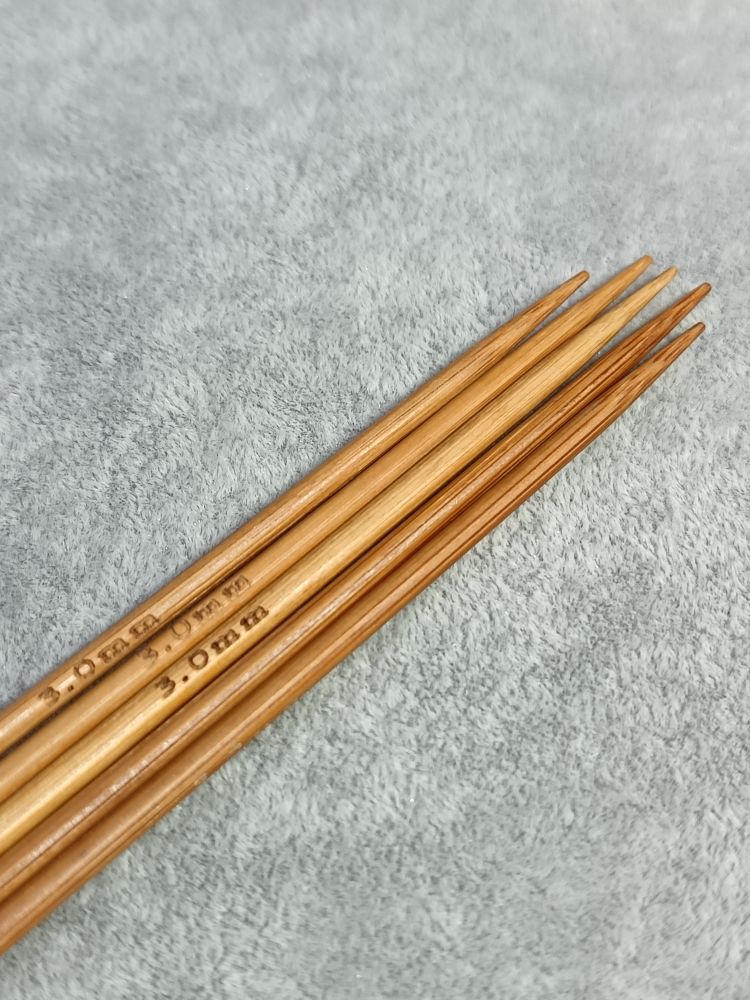 Спицы бамбуковые, 20 см, 3 мм