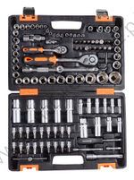 Набор инструментов, 1/2", 1/4", CrV, в кейсе 108 предметов Вихрь