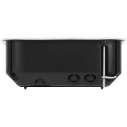 Распаячная коробка ЭРА KRP-115-115-45 СП черно-белая 115х115х45мм для полых стен металлические лапки крышка IP20