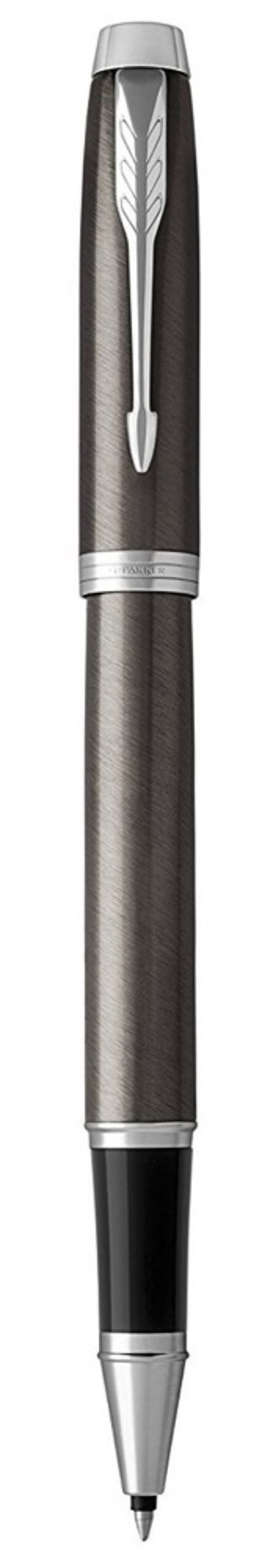 Ручка роллер Parker IM Metal Core Dark Espresso CT, стержень: F, цвет чернил: black, в подарочной упаковке.