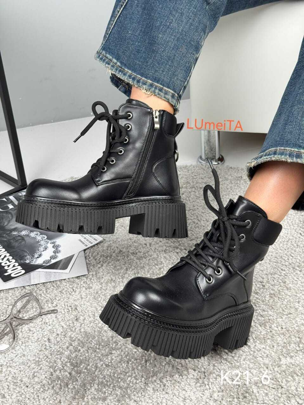 Ботинки нат. кожа по 6 пар (36-40)р./ 21-6