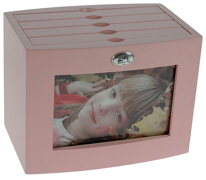 Архивный фотоальбом "Moretto" на 96 фото, 1 рамка, дерево, цвет матовый розовый