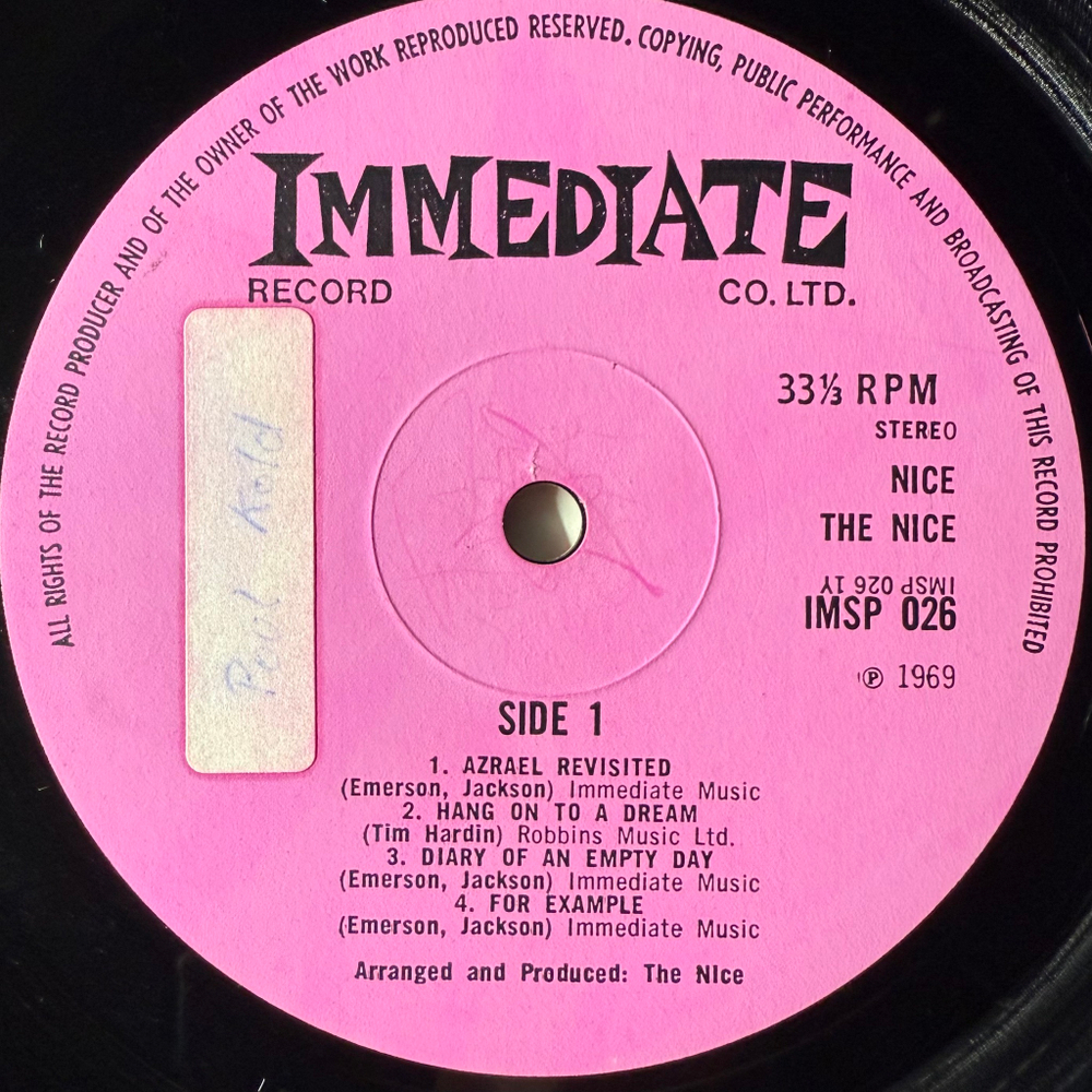 The Nice - Nice (Англия 1969г.)