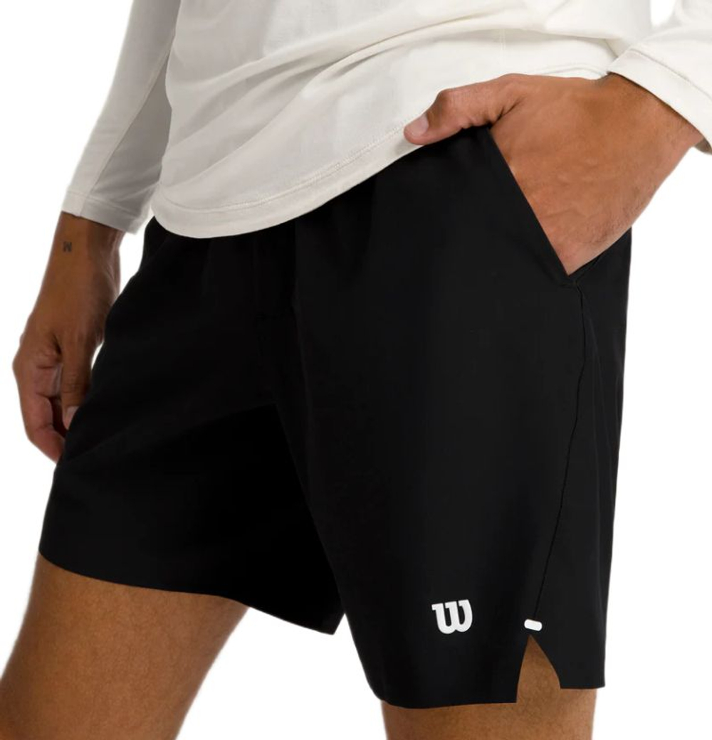 Мужские теннисные шорты Wilson Tournament V2 7" Unlined - черный